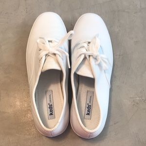 White Leather Keds